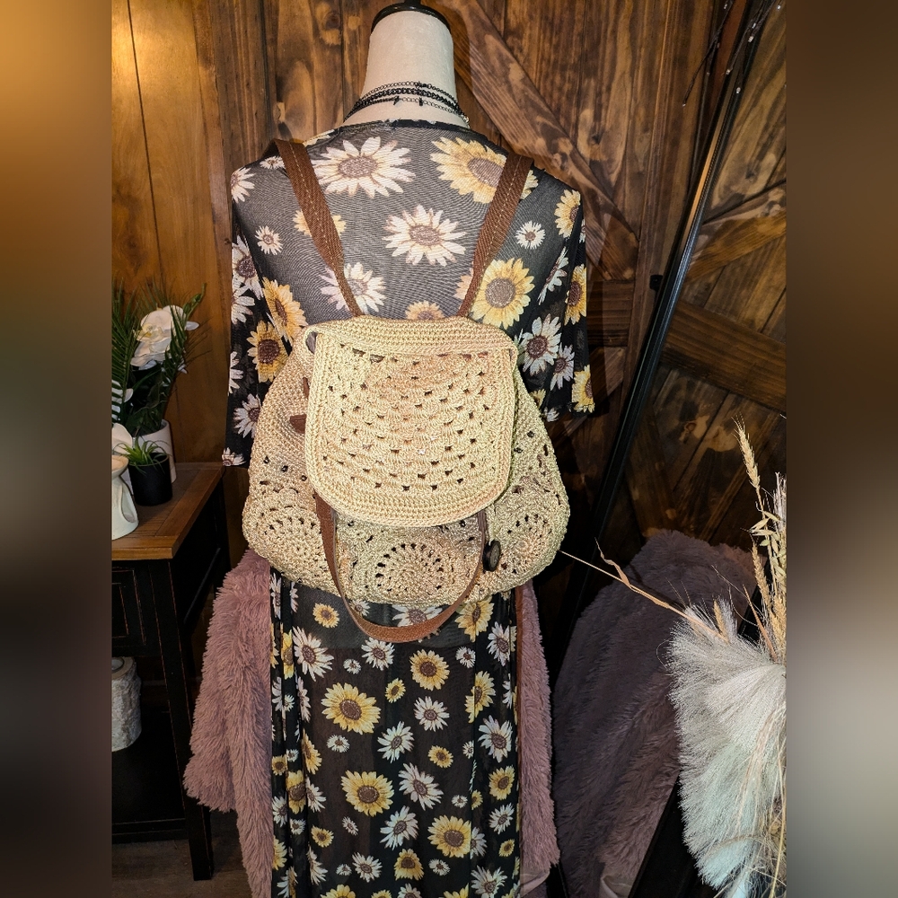 EUC Sayulita Crochet Backpack by The Sak